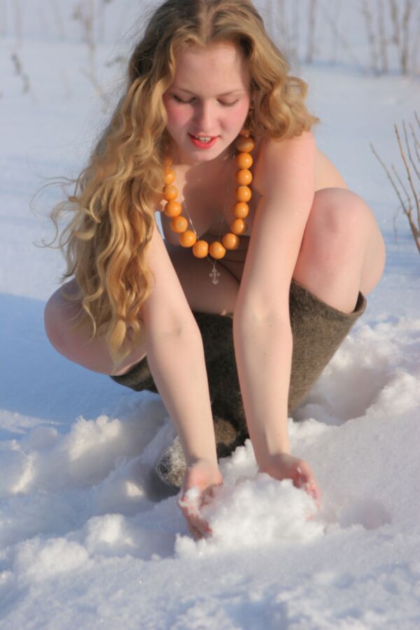 Free porn pics of Girl down to her boots in the snow 22 of 80 pics