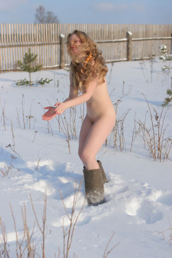 Free porn pics of Girl down to her boots in the snow 13 of 80 pics