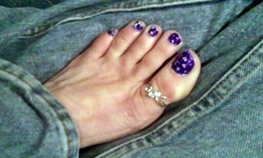 PAINTED.TOES.FOR HUBBYS.CUM 3 of 7 pics