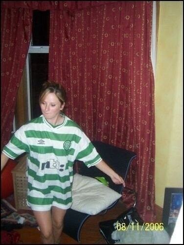 Free porn pics of sexy scottish girls wearng glasgw celtic football tops 22 of 68 pics