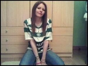 Free porn pics of sexy scottish girls wearng glasgw celtic football tops 23 of 68 pics