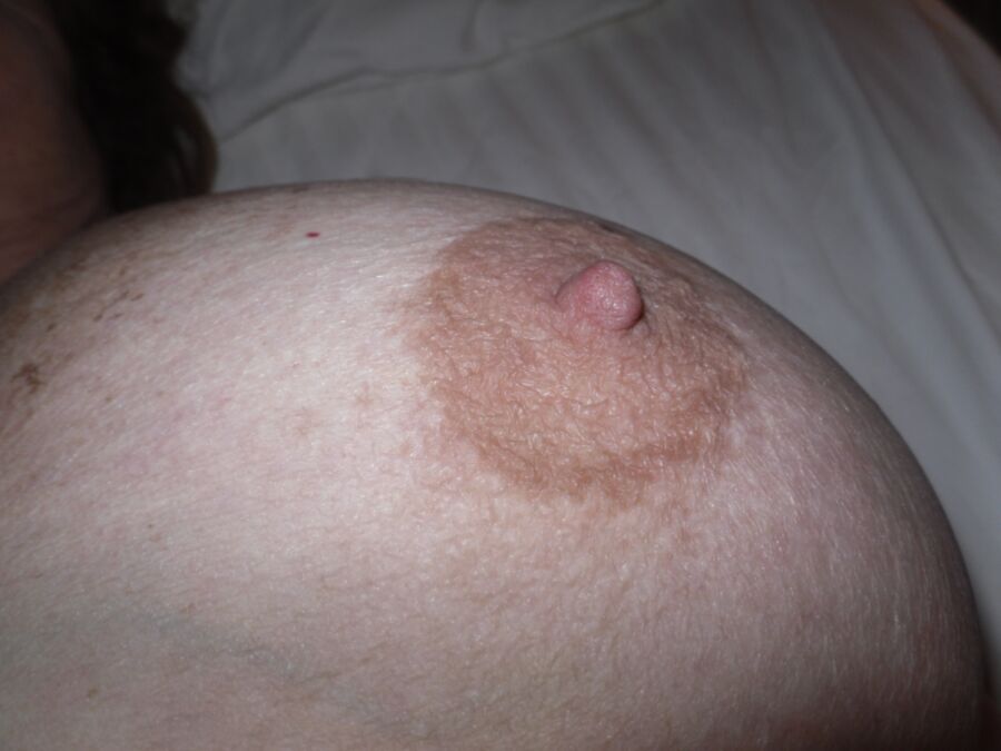 Free porn pics of Naturally Busty Mature Marti: Big Sensitive Areolas and Nipples 16 of 23 pics