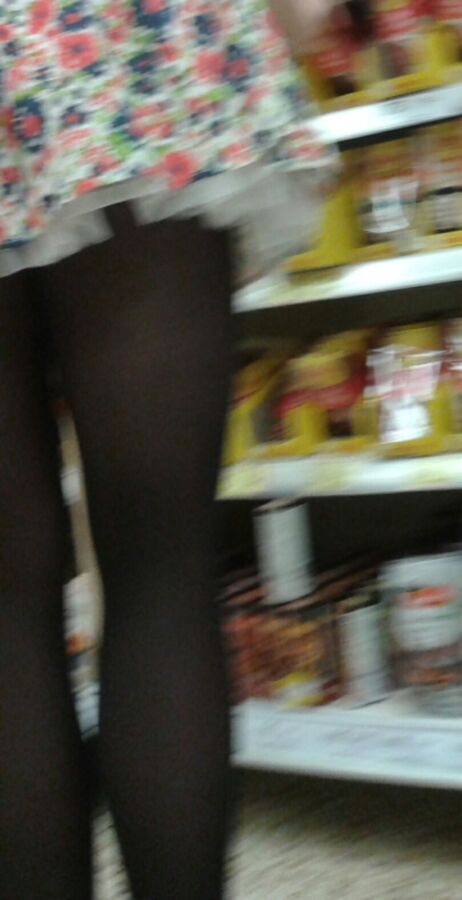 Free porn pics of Candid - shopping tights girl 4 of 11 pics