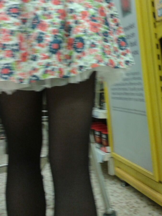 Free porn pics of Candid - shopping tights girl 7 of 11 pics