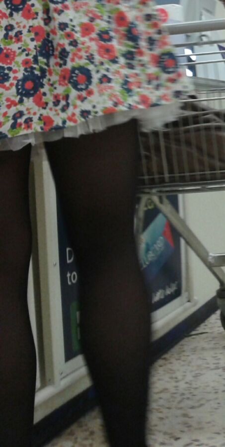 Free porn pics of Candid - shopping tights girl 3 of 11 pics