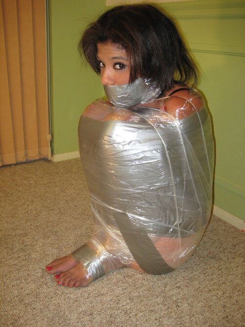 Free porn pics of More wrapped, taped and encased 13 of 24 pics.