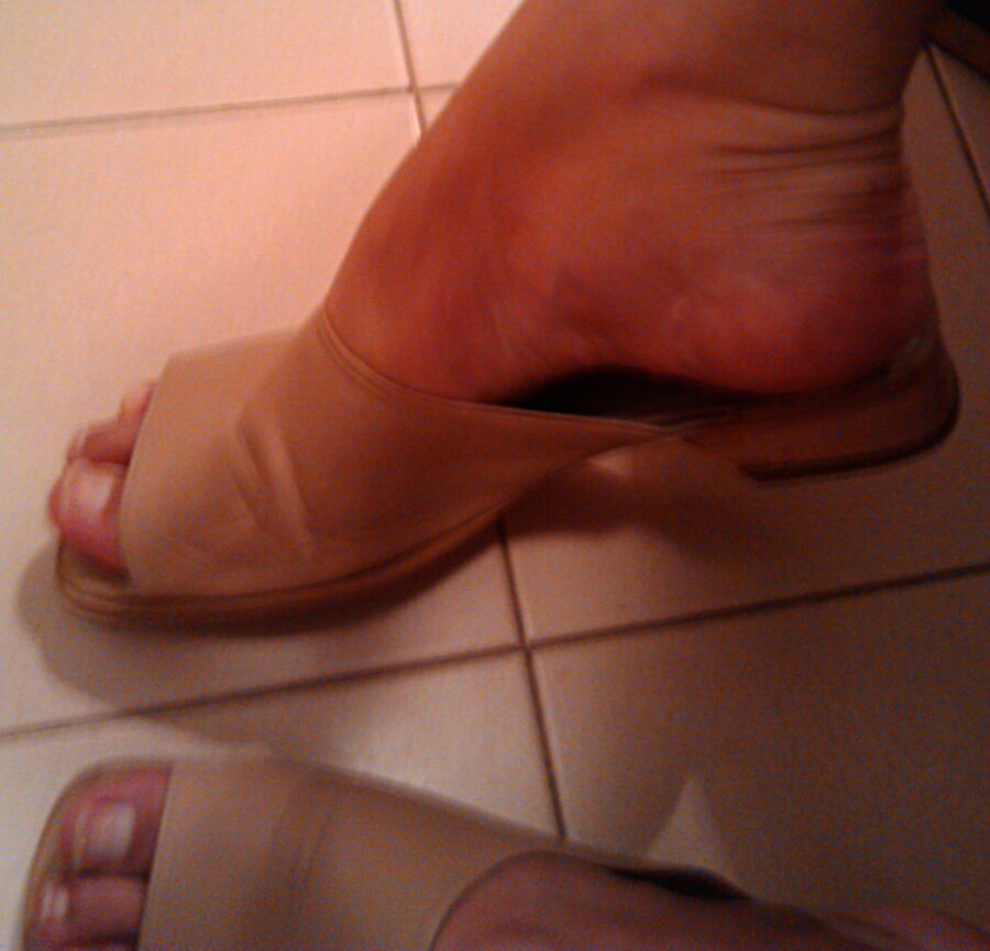 Free porn pics of My feet in woman flats 6 of 6 pics