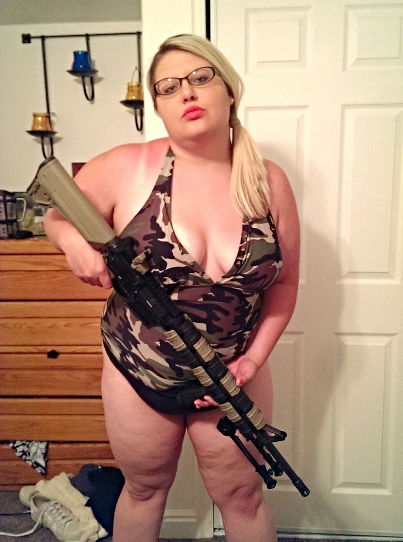 Free porn pics of My Hot Wife with Guns! 9 of 13 pics