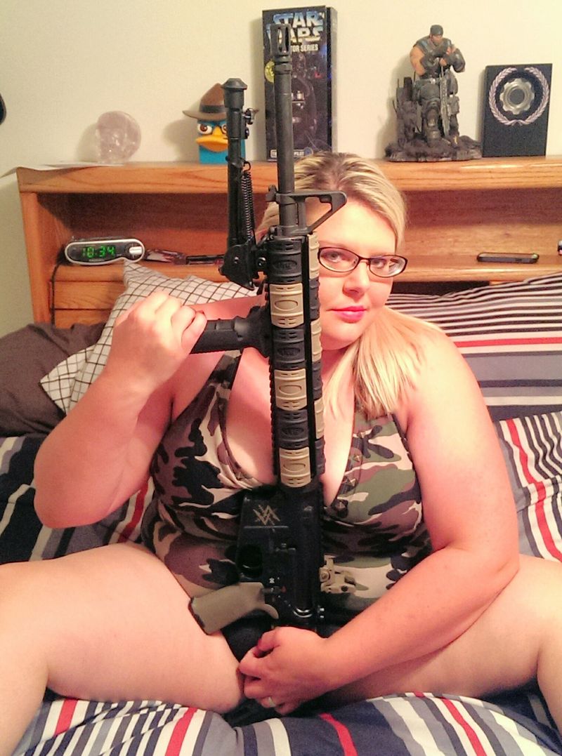 Free porn pics of My Hot Wife with Guns! 8 of 13 pics
