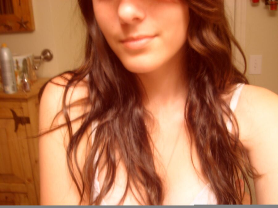 Free porn pics of Cute Brunette Selfshot Teen in Bathroom 5 of 33 pics