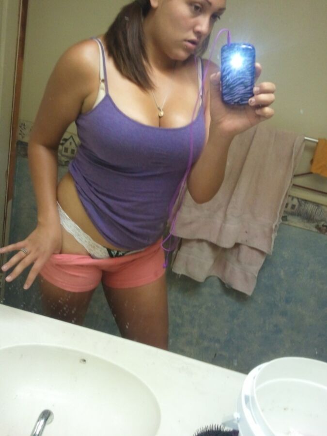 Free porn pics of Busty Brunette Selfshot 10 of 35 pics