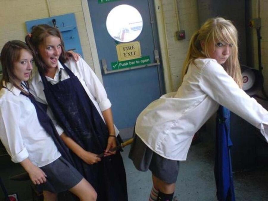 Free porn pics of Schoolgirls messing around on school trip 8 of 11 pics