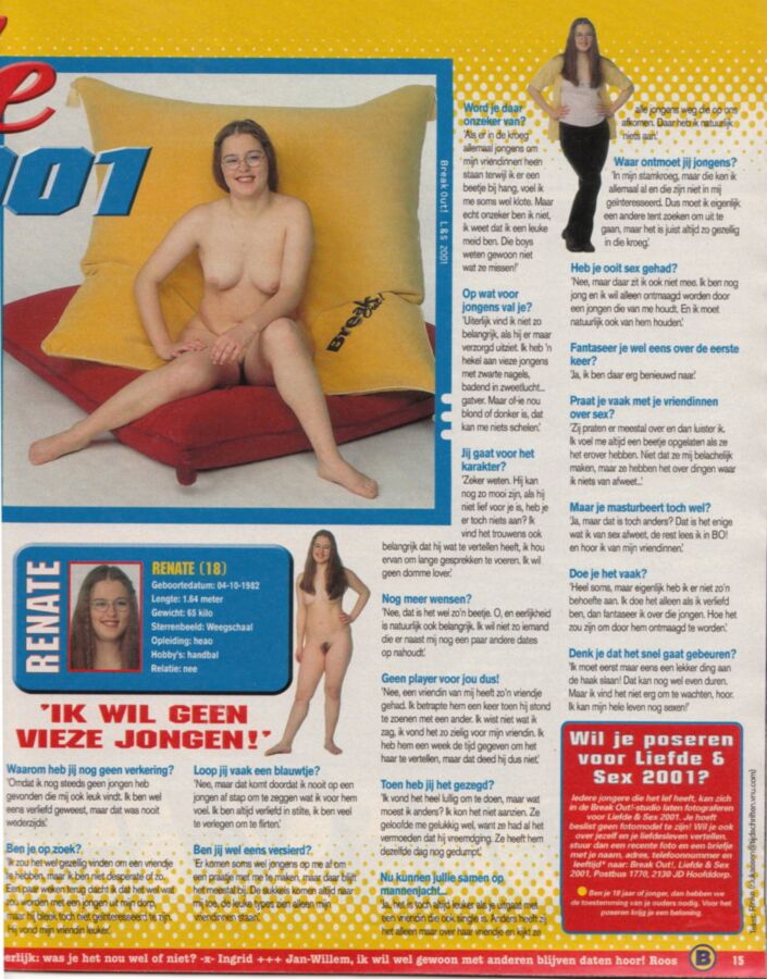 Dutch Teens From Breakout Magazine Teen Porn