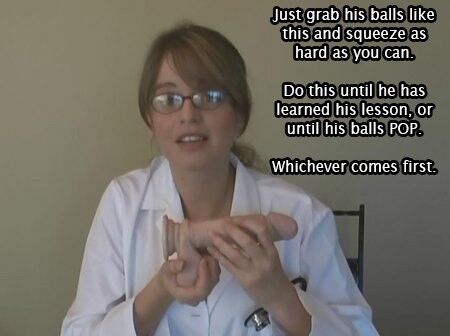 girlfriend femdom castration captions