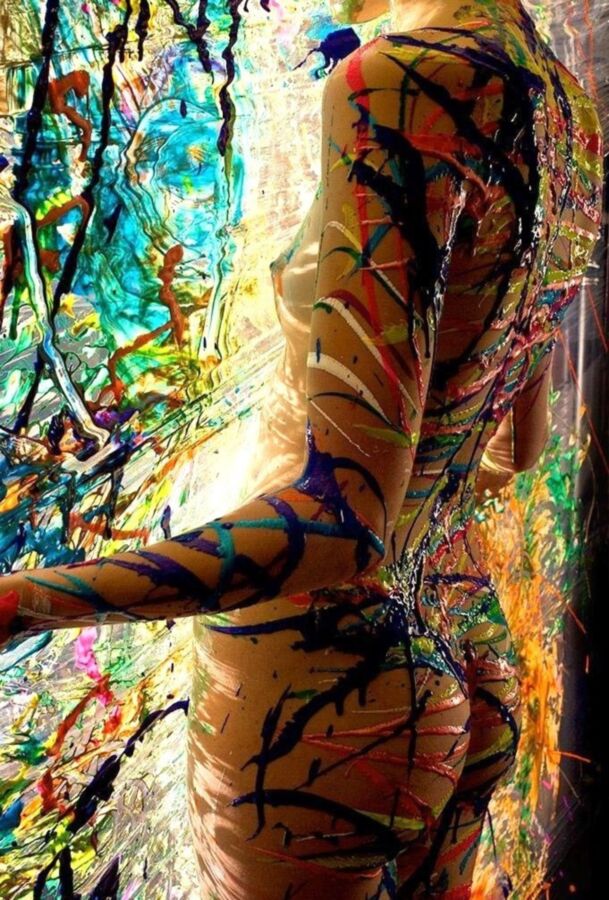 Free porn pics of Paint used as clothes - works for me 6 of 70 pics