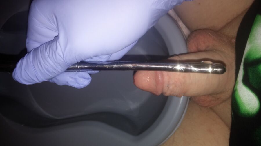 Big tits shemale cum Awesome urethral play cumshot