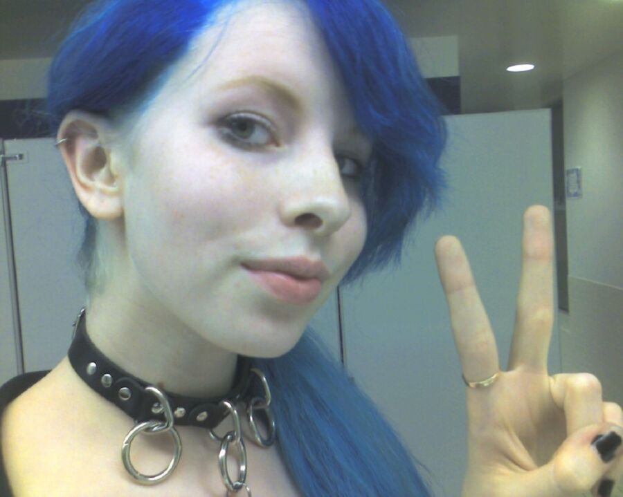 Amateur Blue-haired Cam Girl 15 of 23 pics