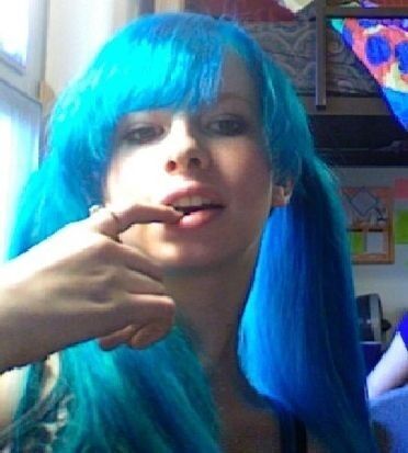 Amateur Blue-haired Cam Girl 17 of 23 pics
