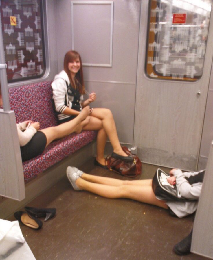 Free porn pics of Candid nylons  (trains & subway)  12 of 85 pics