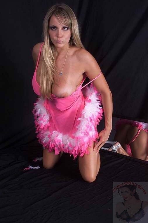 Free porn pics of Busty Blonde Removes her pink Dress Displaying Natureal DDs 4 of 372 pics