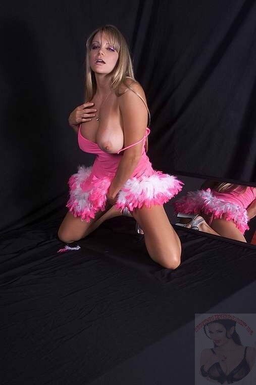 Free porn pics of Busty Blonde Removes her pink Dress Displaying Natureal DDs 16 of 372 pics