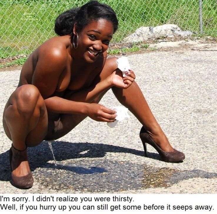Free porn pics of Ebony toilet slave captions 8 of 10 pics