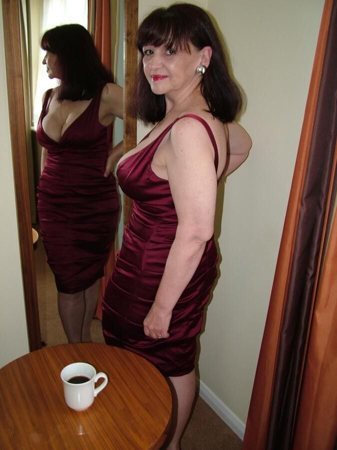 Free porn pics of sexy mature in wine dress 6 of 140 pics