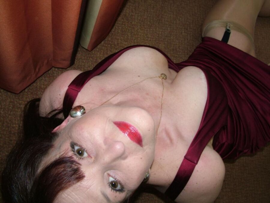 Free porn pics of sexy mature in wine dress 20 of 140 pics