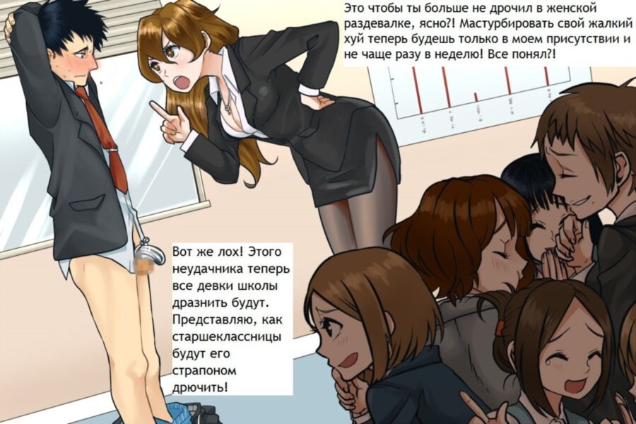 Anime femdom caps in russian(аниме, на русском) 1 of 13 pics