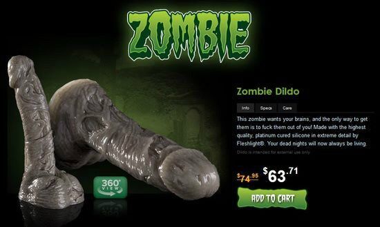 Zombie with giant dildo