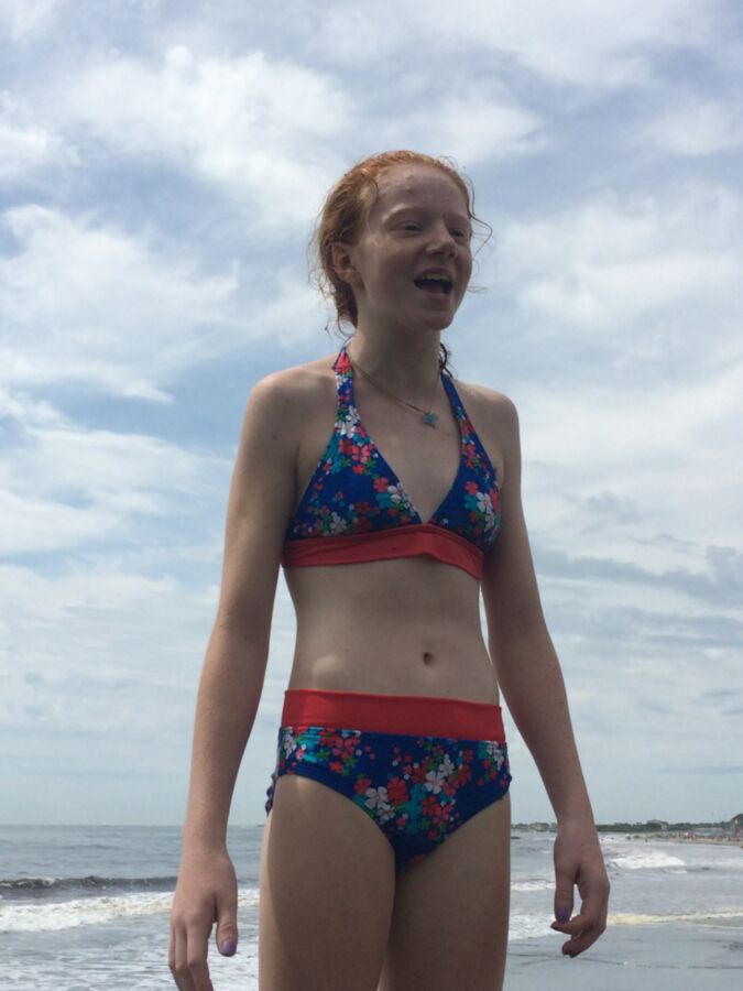 Free porn pics of teen redhead slut on the beach 8 of 14 pics