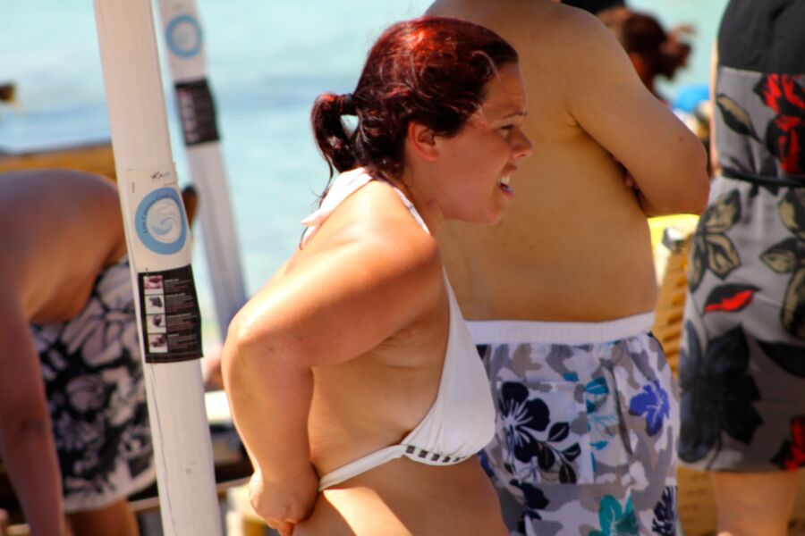 Free porn pics of Large young woman in bikini in Platys Gialos, Mykonos 5 of 5 pics
